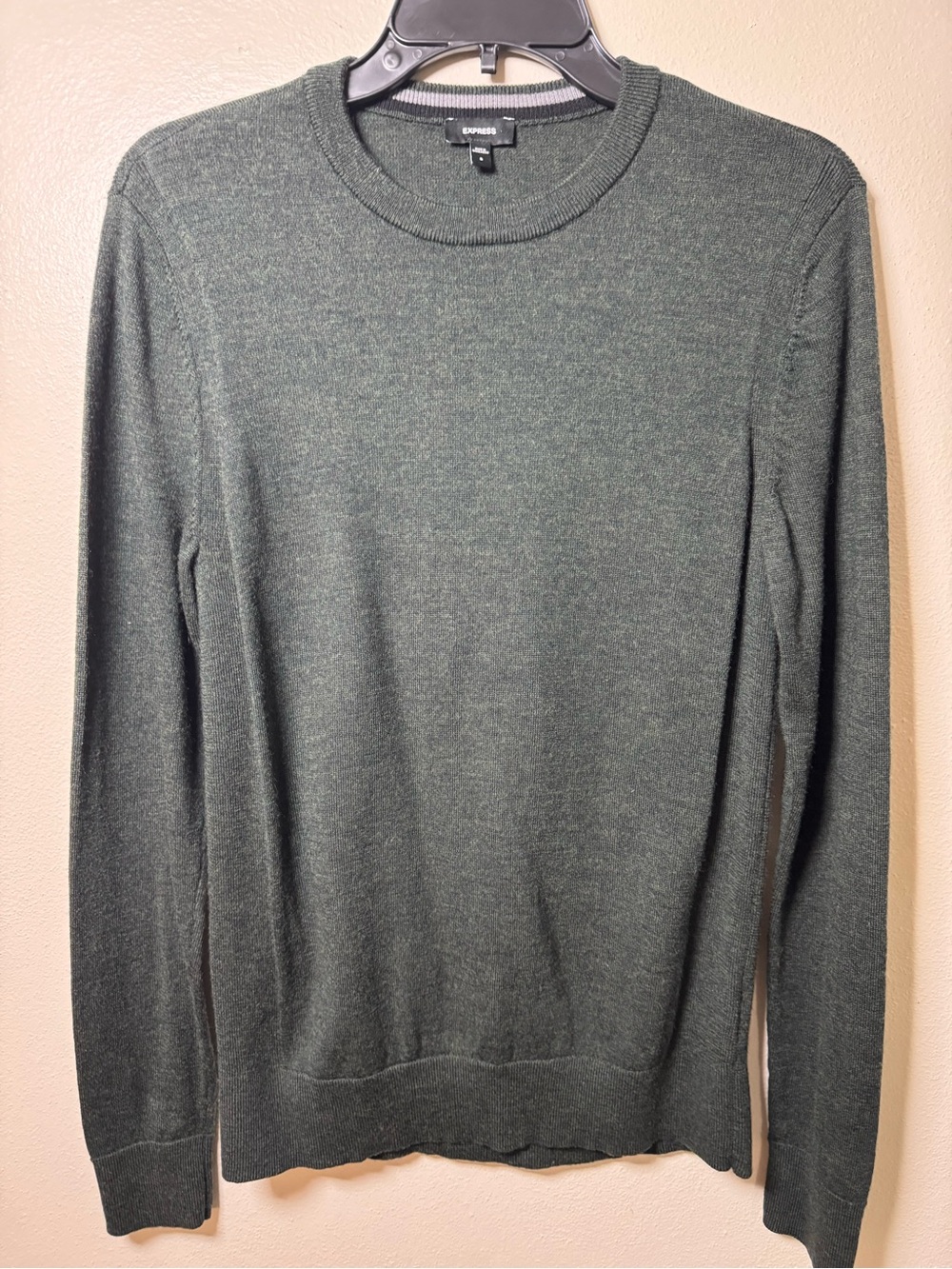 Express Dark Green Crewneck Sweater Size S